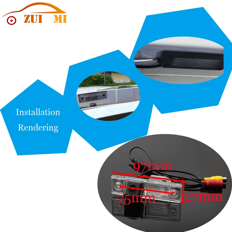 Car Reverse Rear View Camera For Chevy For Chevrolet Aveo Captiva Epica Lova CCD Full HD Night Vision Backup Parking Camera