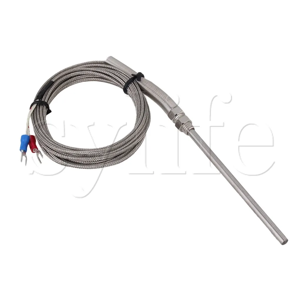 Generic New 3 Meter High Temperature -100~1250 C Thermocouple K Type 100mm Probe Sensors