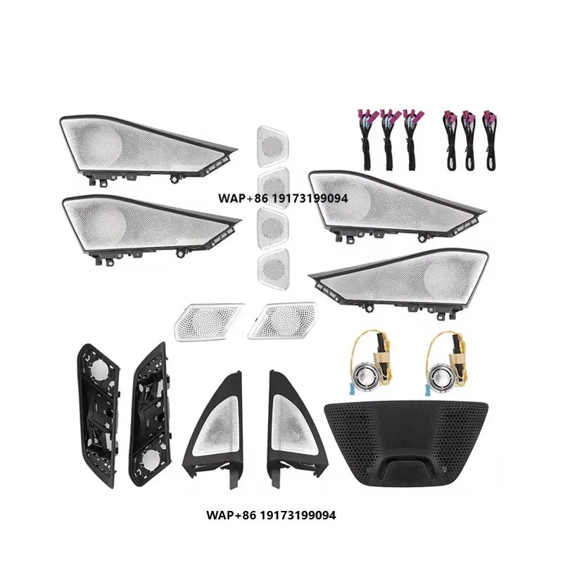 

Speaker Cover Upgrade Kit for B-MW G05 G07 New X5 X7 Series 2019-25 Door Tweeter Loudspeaker Luminous Cover Ambient Light