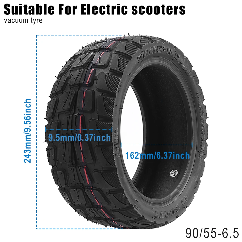

90/55-6,5 широкие толстые противоскользящие шины внедорожные вакуумные шины бескамерные шины для модернизации электрического скутера Dualtron Thunder Ultra