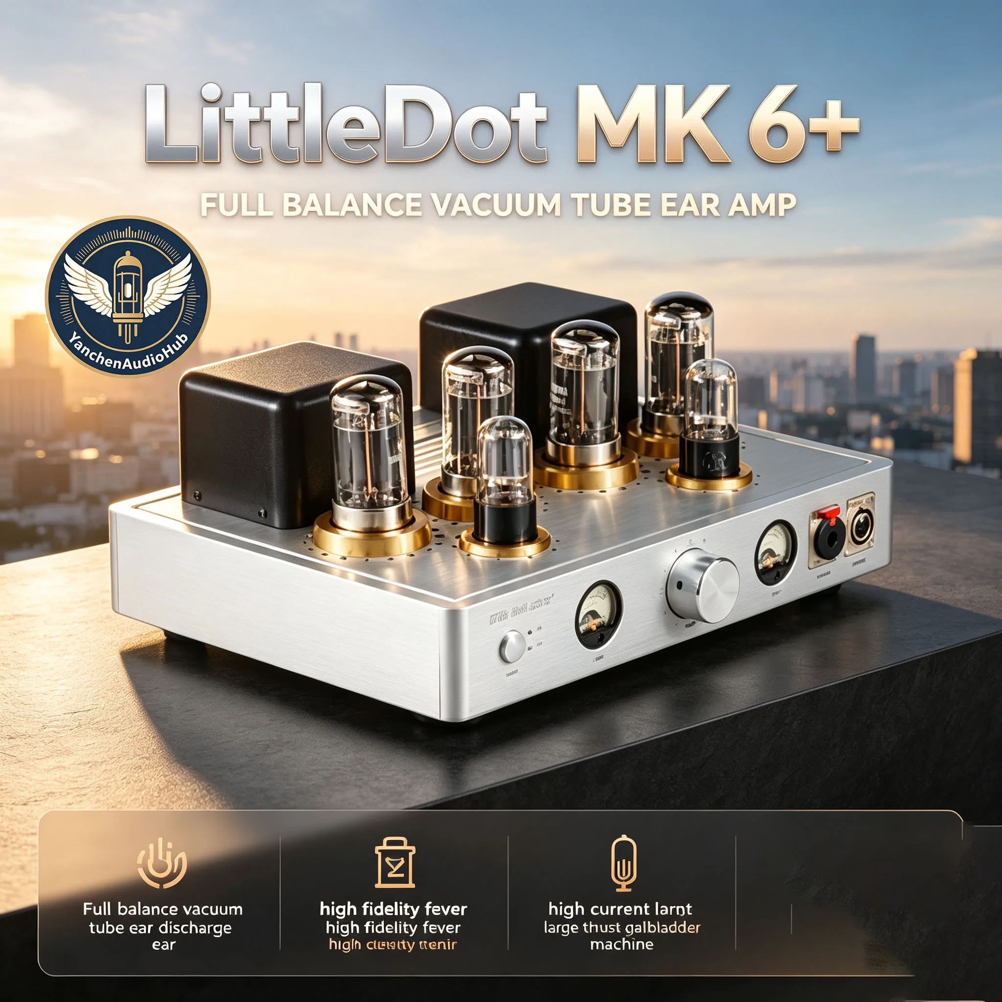 CHN 2027 Little Dot-MK6 fully balanced vacuum tube ear discharge high fidelity fever high current thrust gallbladder machine