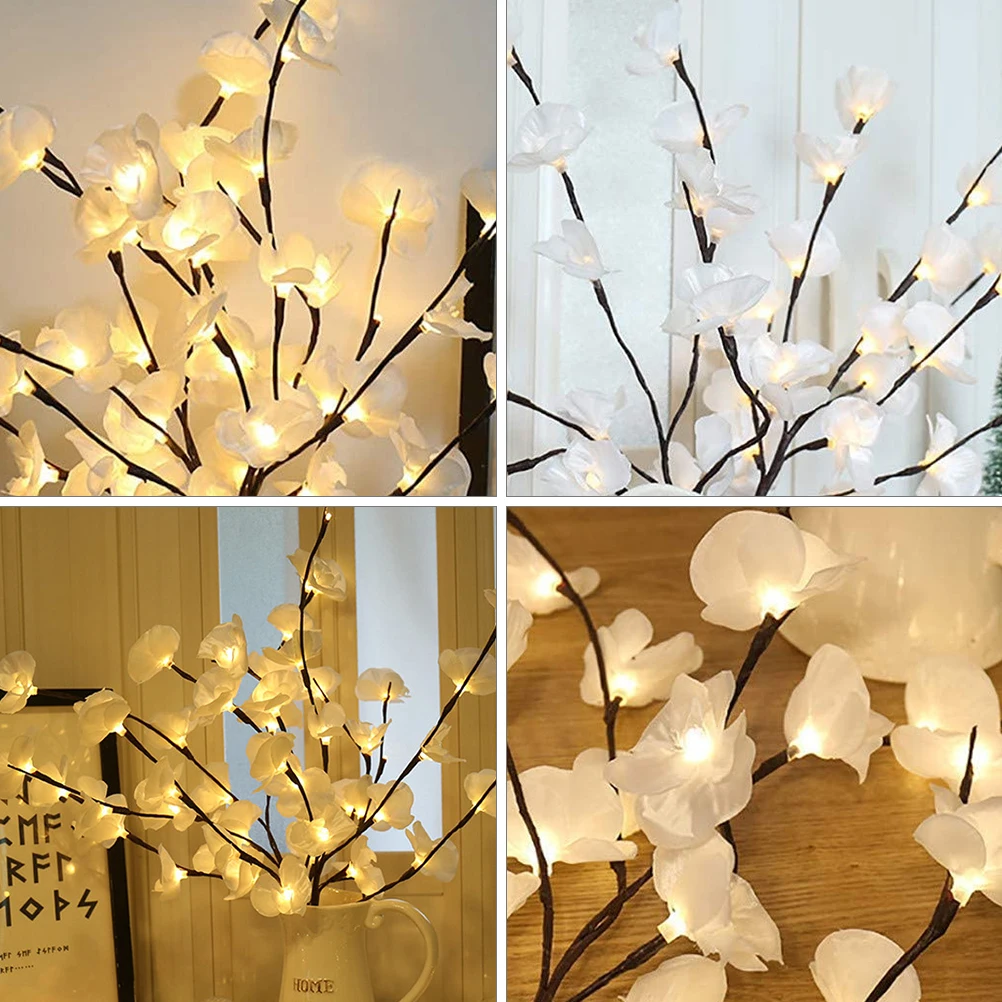 

2pcs Creative Phalaenopsis Branch Light Household Decorative Led Interior Lighting Decoration String For Garden Office