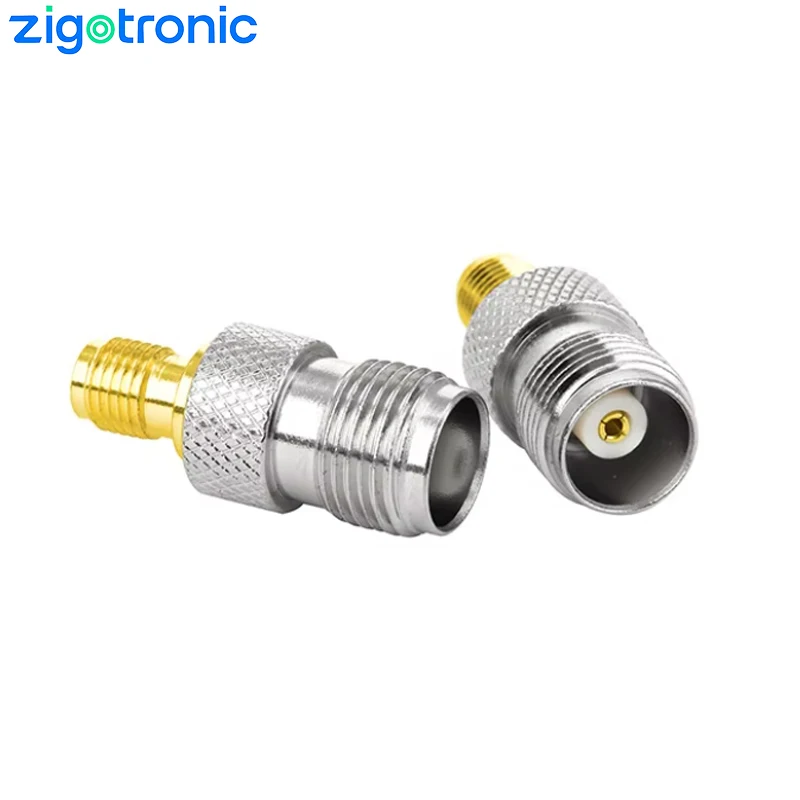 Zigotronic TNC/SMA-kkSMA Female to TNC Female RF Coaxial Adapter TNC Coax Jack Low Loss Nickel Plated Connector