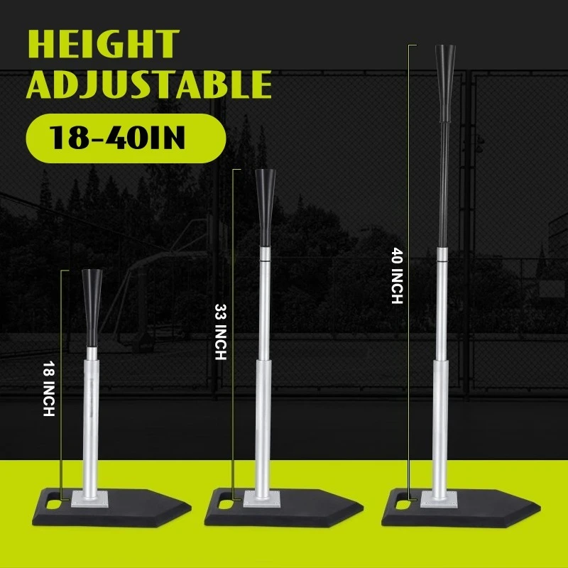 Adjustable Heavy Duty Pneumatic Baseball Strike Base Softball T-Seat Training Sports Equipment