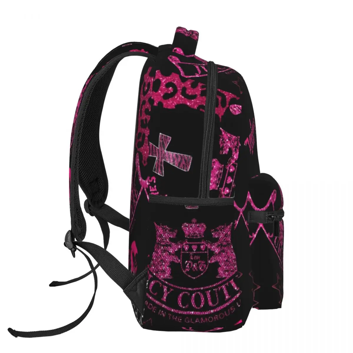 Juicy-Couture Student School Bookbag Canvas Daypack Elementary High College Travel Bags 16in