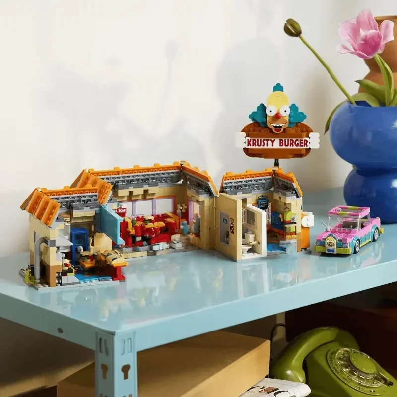 Nuovo 1635 Pz Compatibile 10352 FAI DA TE Krusty Burger Building Block MOC Giocattoli Amato Da Adulti Bambini Regali Di Compleanno Di Natale
