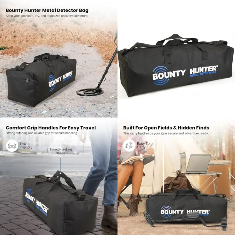

Metal Detector Bag Weather-Resistant Nylon Carrying Case with Accessory Pocket Handles, Fits S-Rod Models Durable Storage Trave