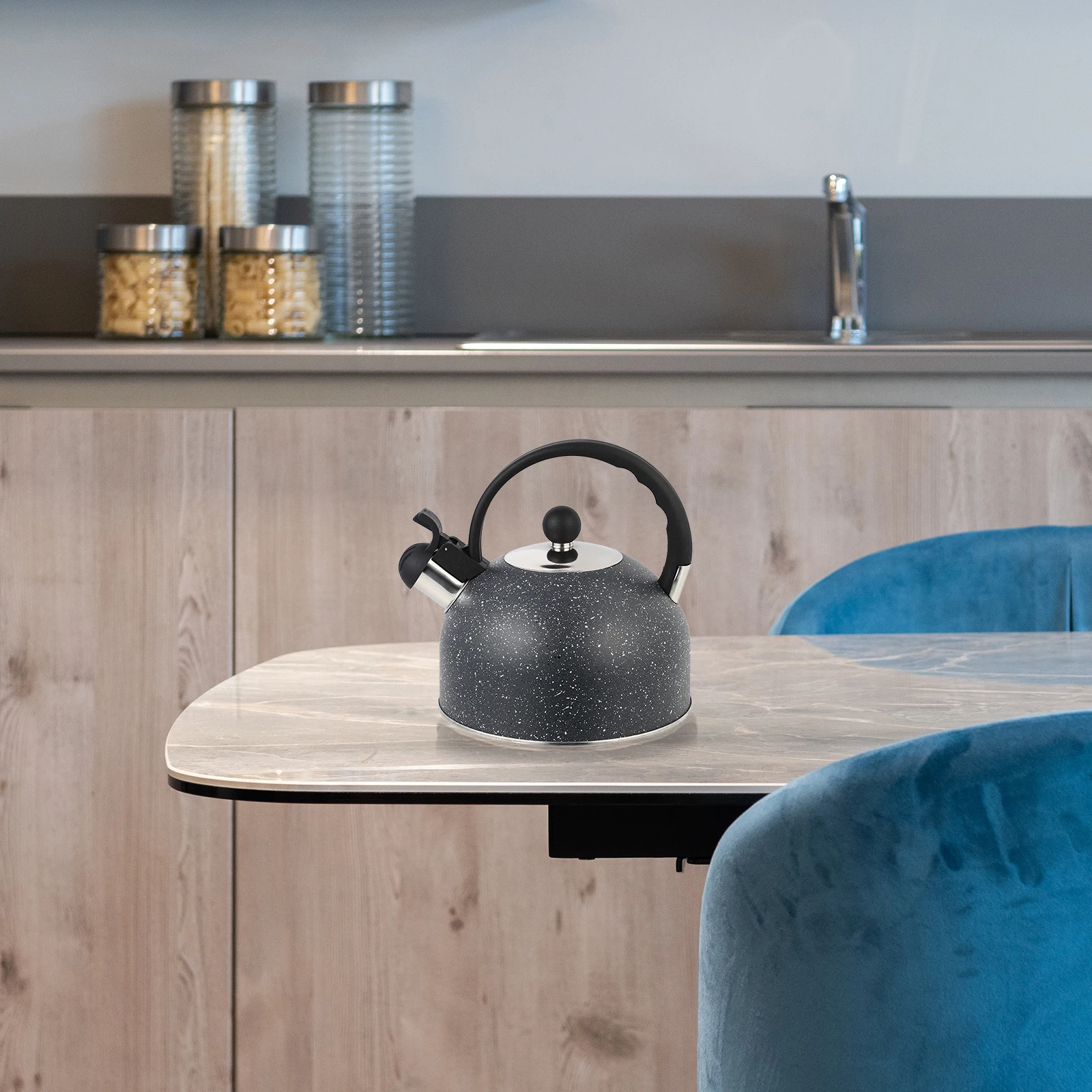 

Stove Top Tea 2 5L Stainless Steel Sound Pot Whistling Kettle Thickened Teakettle Household Water Heating Kettle