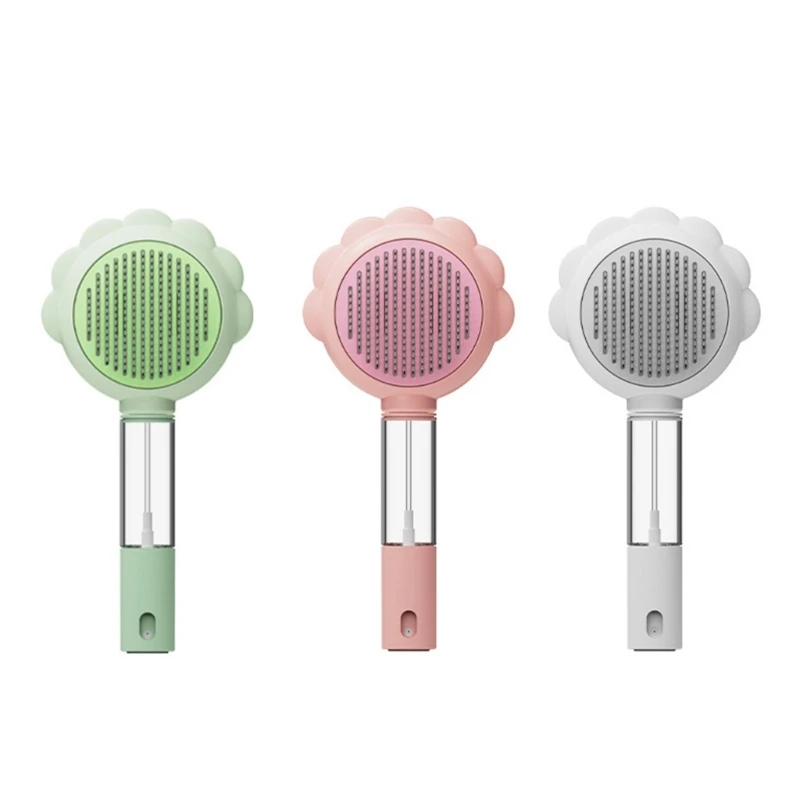 Pet Comb Pet Short Hair Removal Deshedding Tool Hair Removal Steaming Comb Massaging Comb for Remove Float Hair T21C