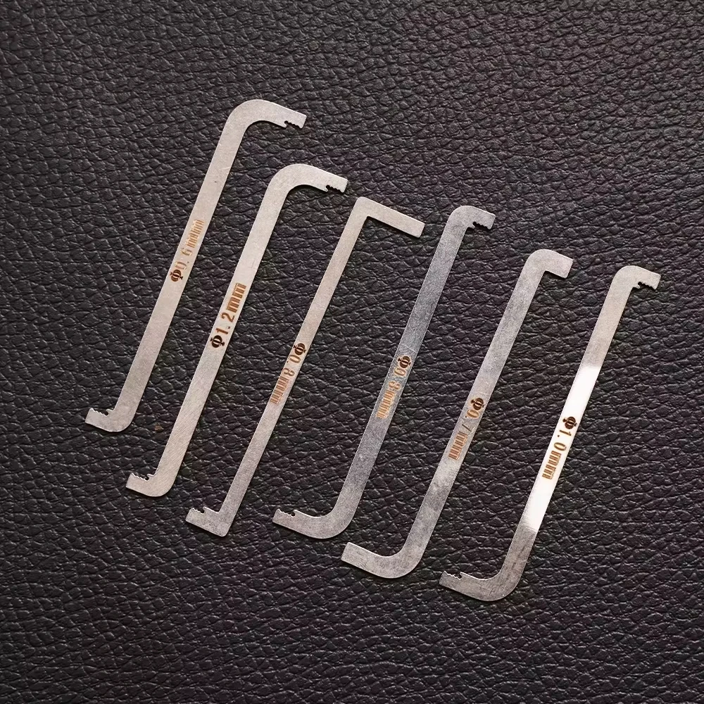 11Pcs Lock Pick Set Double-Head Tension Wrench Replacement Turning Tools Emergency Unlock Kit for Beginner DIY Locksmith