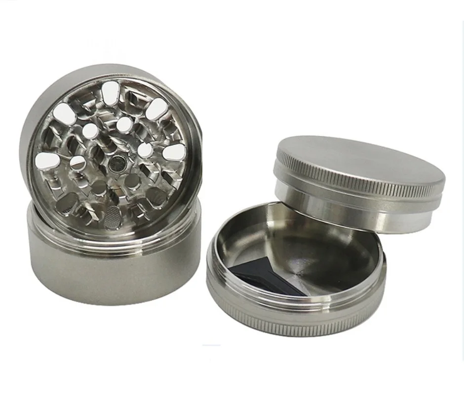 

Customize 304 Stainless Steel Food Grade Herb Spice Tobecco for Smoking Grinder 63mm/2.5 Inch for Smoking Accessories
