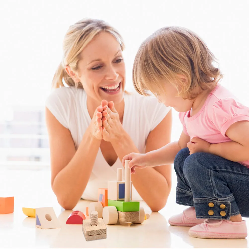 Wooden DIY Screw Matching Puzzle Toy for Kids – Educational Assembly Game for Early Learning & Intelligence Development