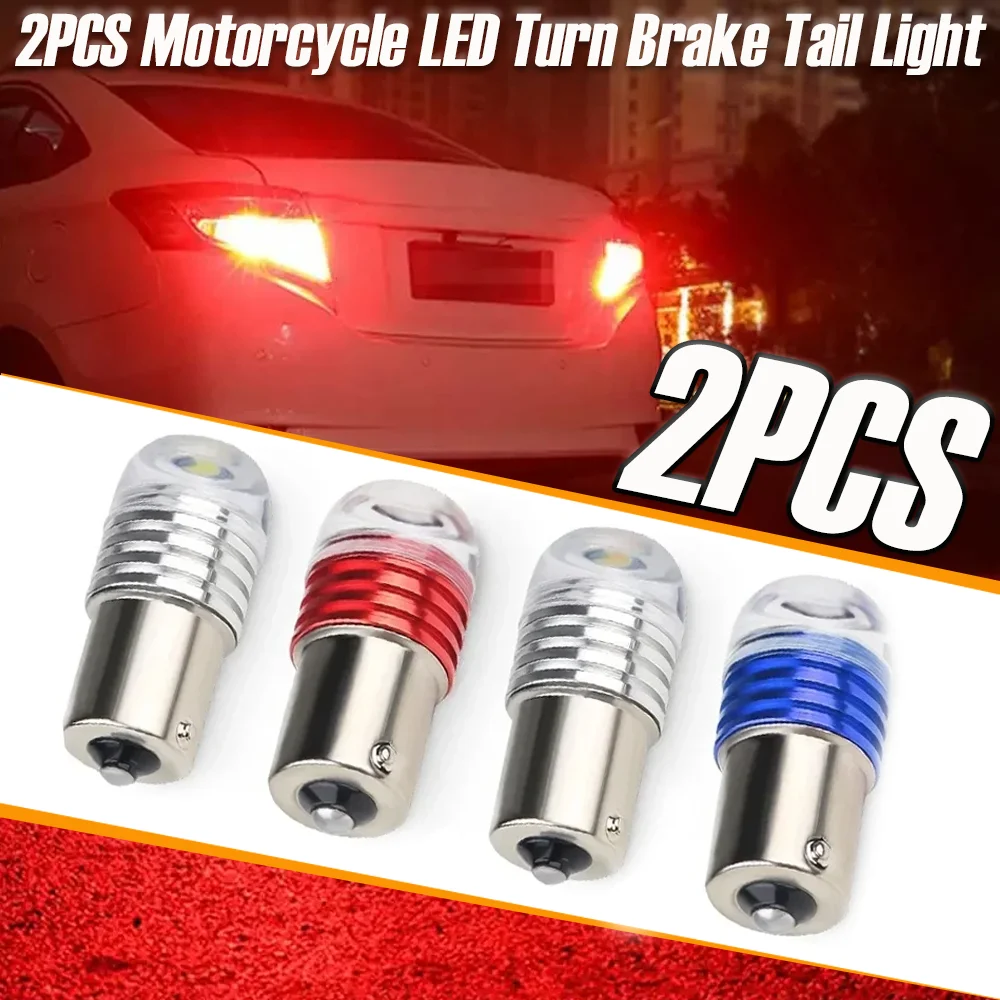

2PCS Motorcycle LED Turn Brake Tail Light Car Owners Essential Generic Car Motorbike Projector Lamp Bulb Moto Equipments
