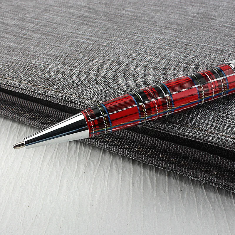 High Quality 329 Ballpoint Pens Red Line Pattern Pattern Spin Stationery Office Supplies New Gift Ink Pen