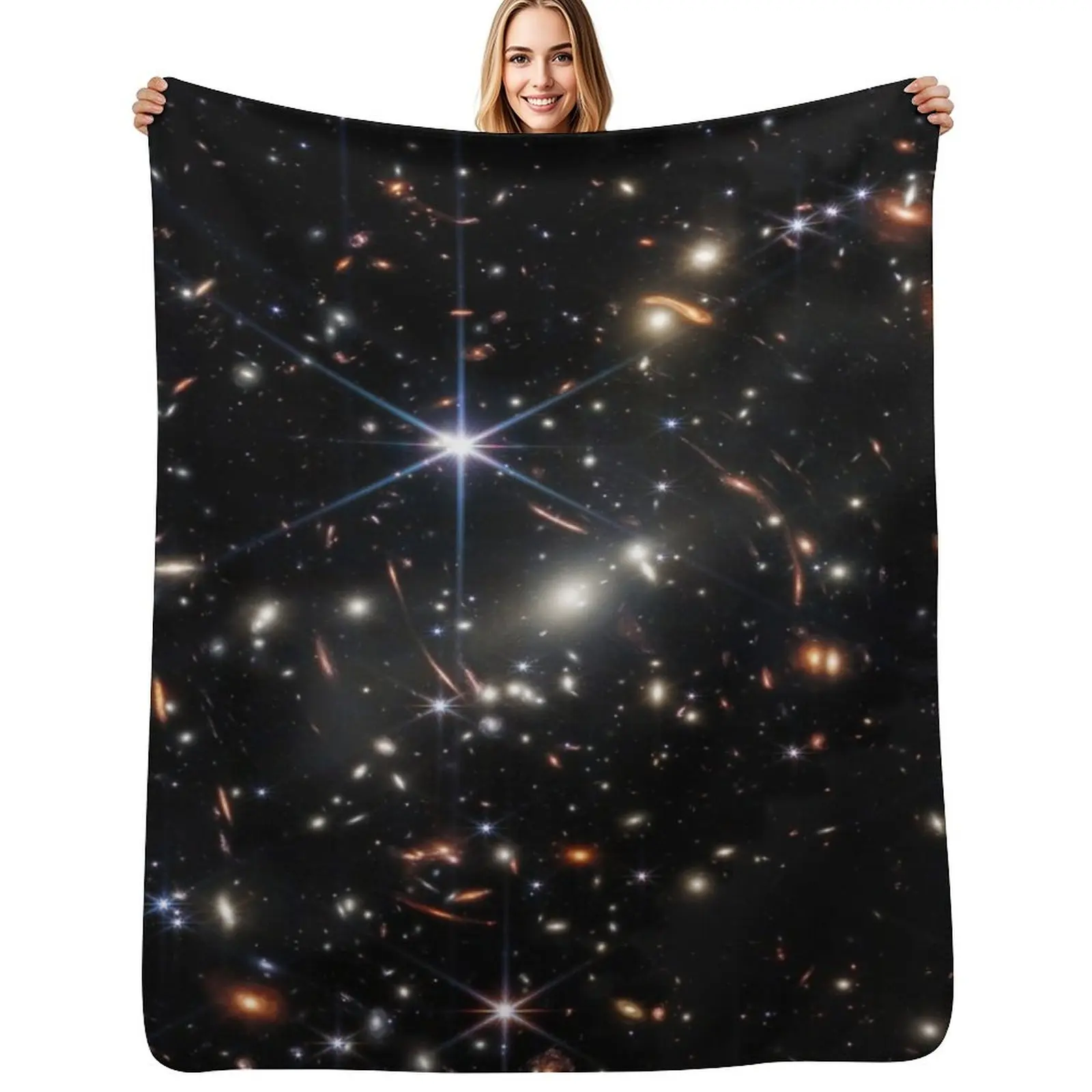 James Webb's First Deep Field (James Webb/JWST) — space poster Throw Blanket No Pilling Soft Warm Blanket for Bed