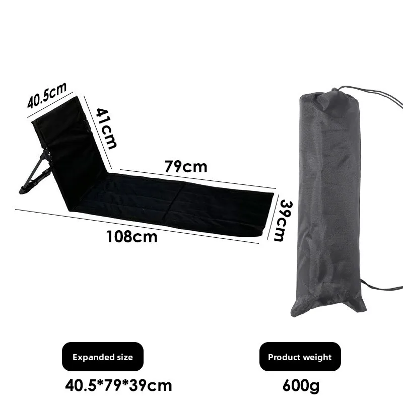 

Открытый стул из алюминиевого сплава, газонный стул, портативный ленивый стул для кемпинга, удлиненная складная спинка, травяной стул