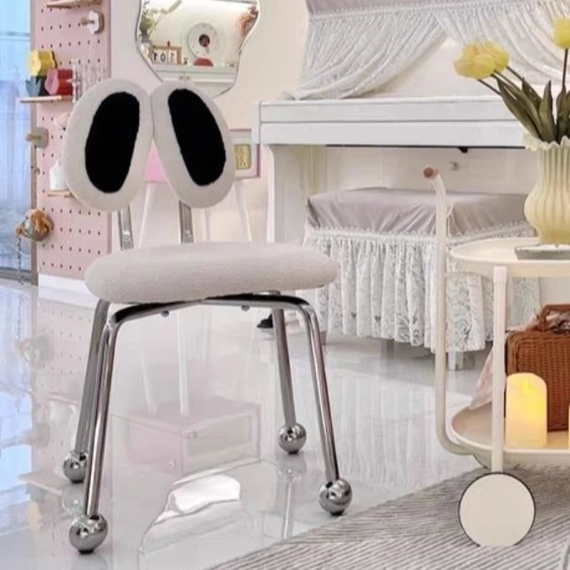 Morden Dresser Chair Nordic Luxury Chairs Elegant Rotatable Backrest Plush Chair Interior Ergonomic Living Room Furniture