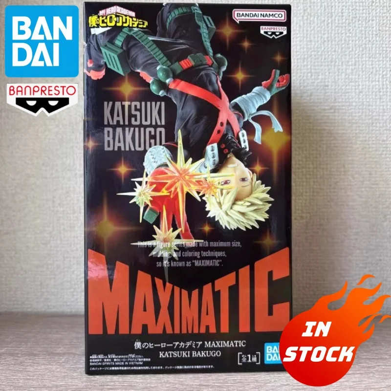 

В наличии 17 см натуральная модель Banpresto Maximatic My Hero Academia Katsuki Bakugo фигурка аниме фигурка коллекции игрушки подарки