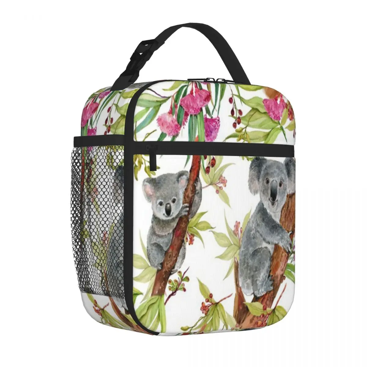 Bestselling Koala Bear Seamless Pattern For Fabric Oversized Meal Prep Bag Office Daily Nylon Lunch Bag