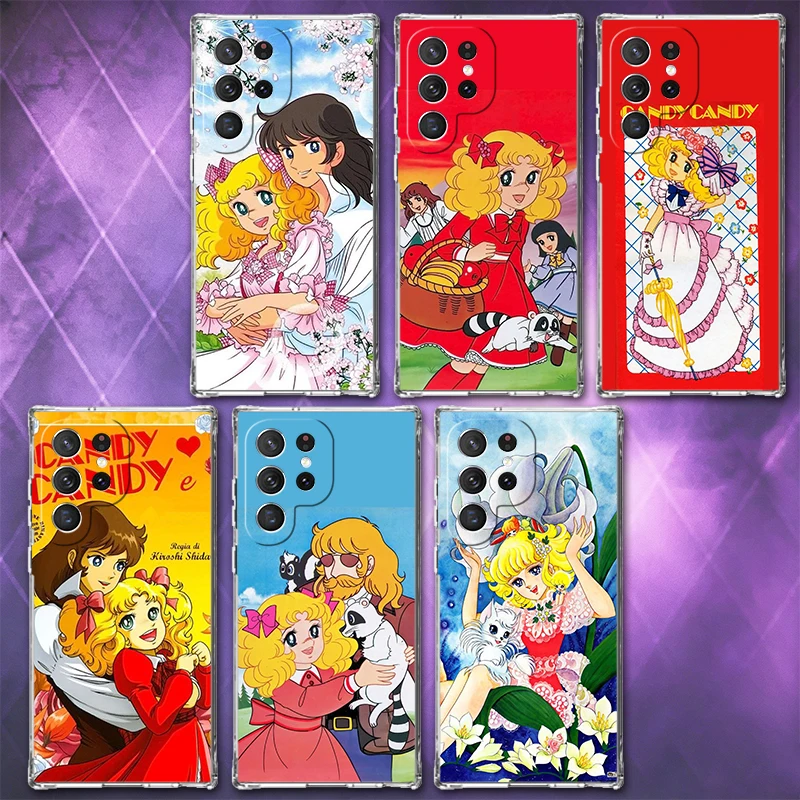Candy 90s Cartoon Soft Phone Case For Samsung Galaxy S26 S25 Edge S24 S23 Ultra S21 S20 FE S22 Plus + Pattern Back Cover