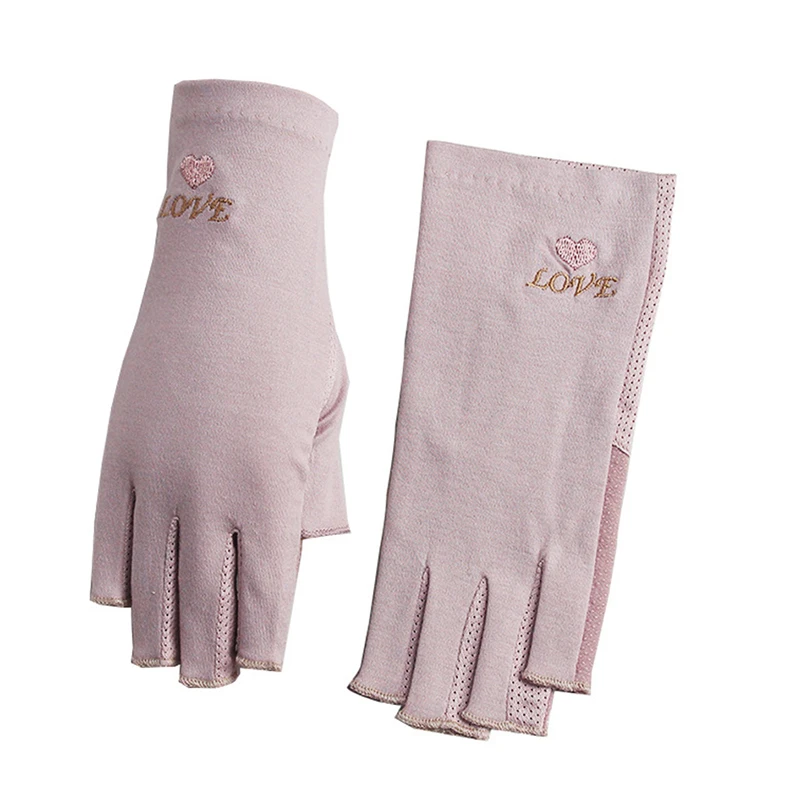 Guantes antiuv para uñas, protección de Gel UV, herramientas de manicura sin dedos, lámpara LED, secador de manos con radiación, 1 par