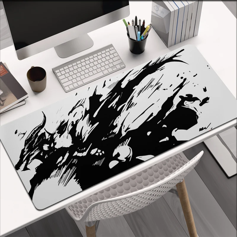 Splash Ink Dragon Art Mouse Pad Gamer Hell Dragon Pad Gamer Keyboard Computer 500x1000mm Desktop Accessories Desk Pad XXL Rug