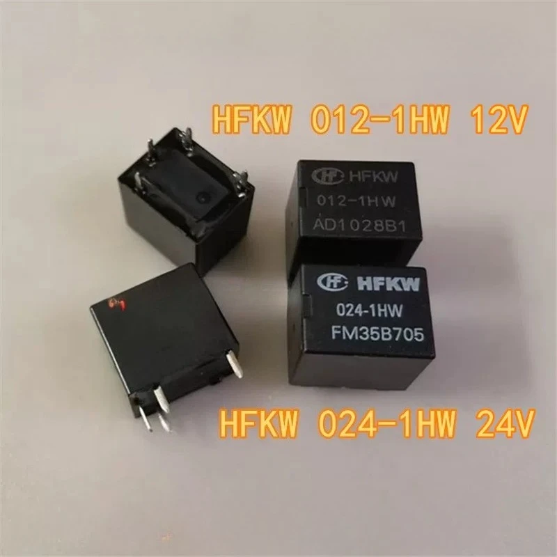 5PCS/LOT HFKW 012-1HW 024-1HW   4Pin 35A 12V/24V  Electroacoustic Device