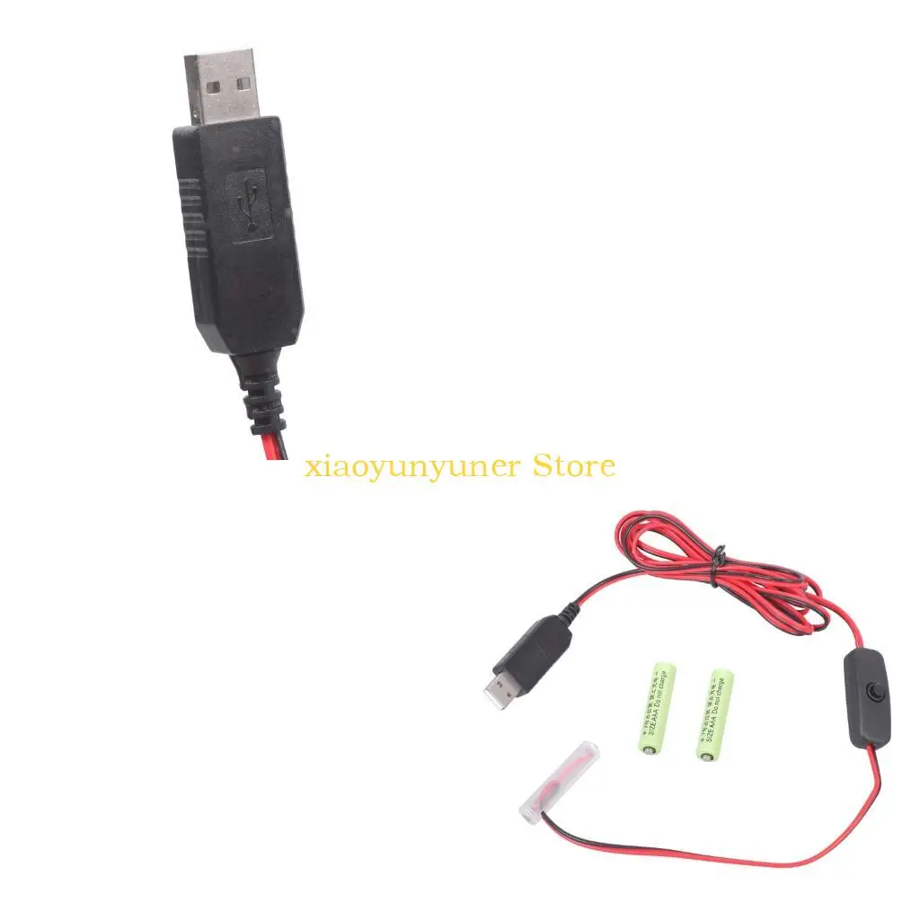 P9JB Input 5V 2A Output 4.5V1A Virtual 3A Battery Eliminators with Switching Control 3pcs 1.5V Batteries for 4.5V Equipments