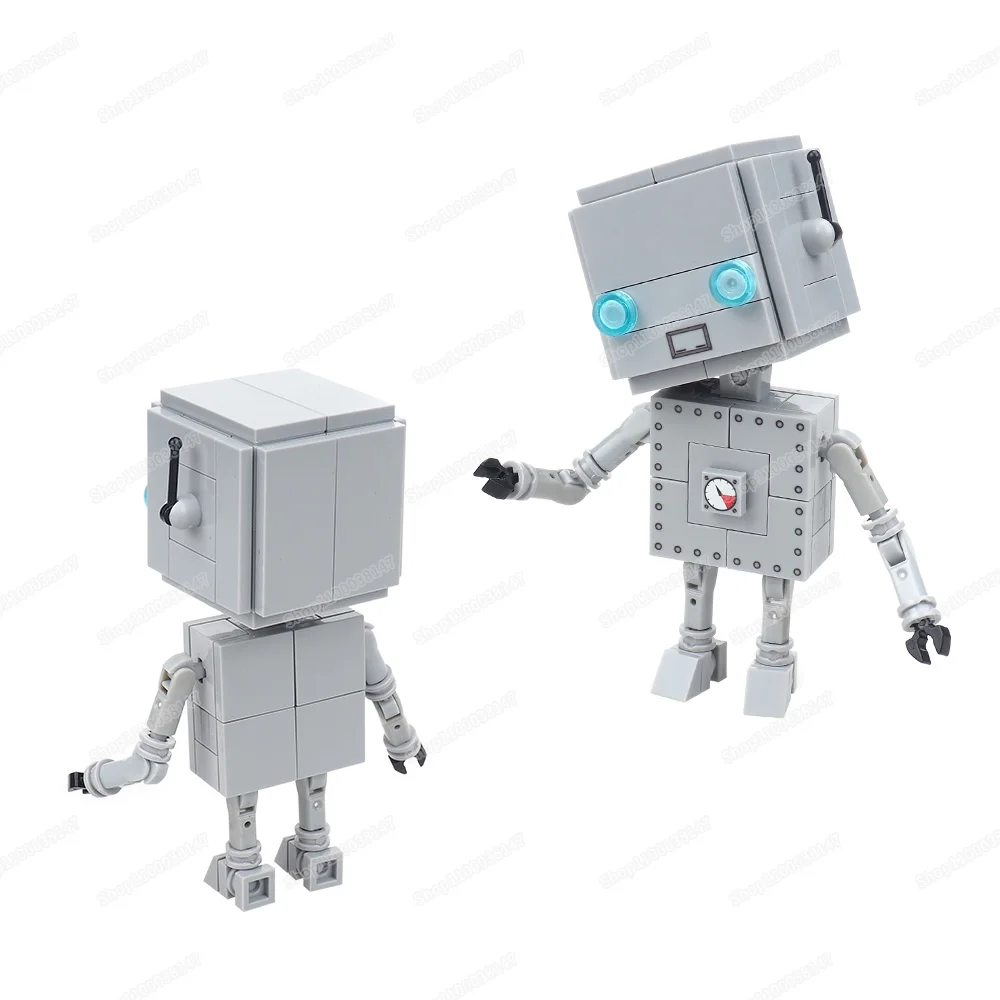 First generation Square Robot Building Block MOC figures Intelligent Planet Military Assistance Model War Children Gift Boy Toys