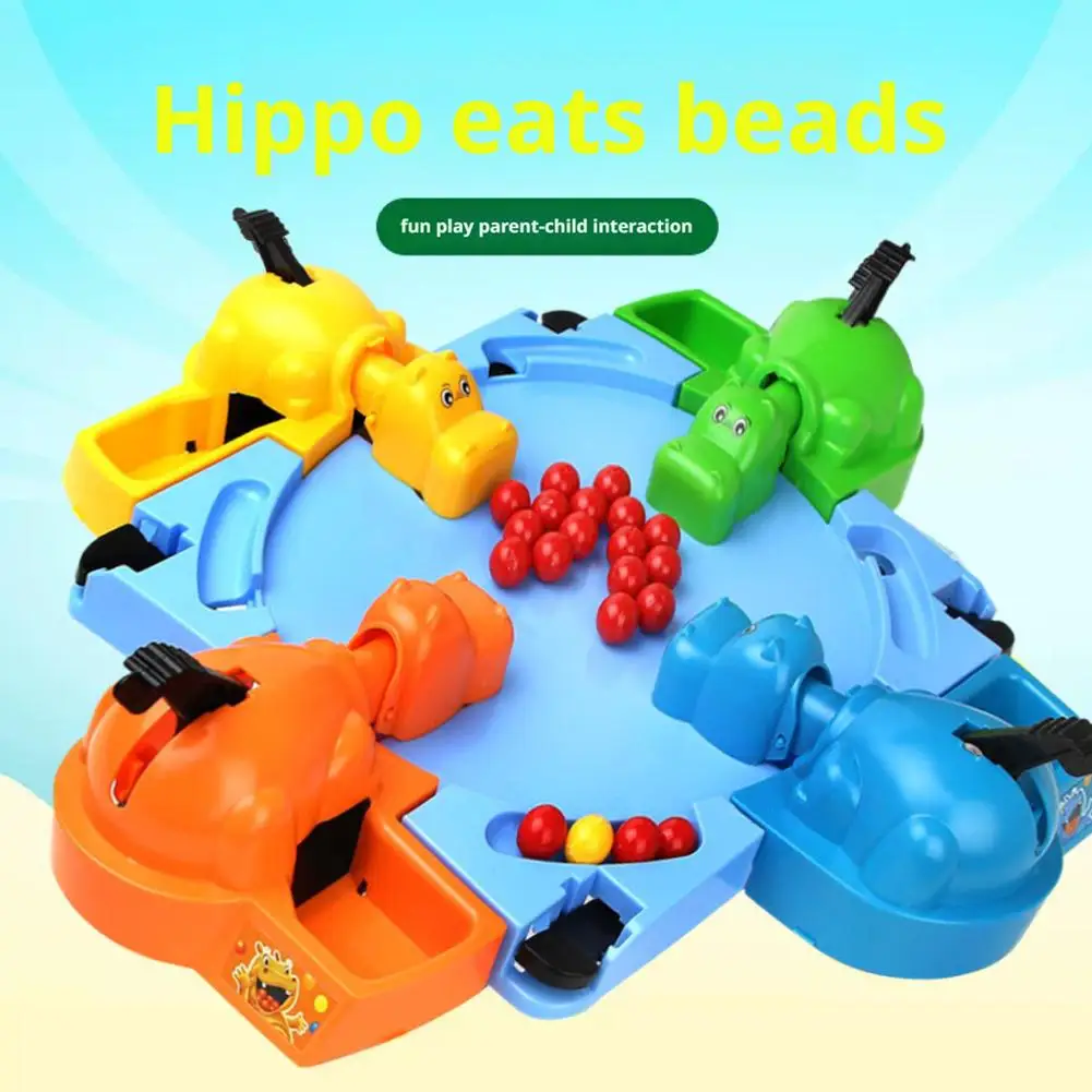 لعبة التفاعل متعة الأسرة الشعبية فرس النهر الجائع الوالدين والطفل الجدول الرخام نبتلع فرس النهر الأطفال هدية عيد ميلاد لعبة #4