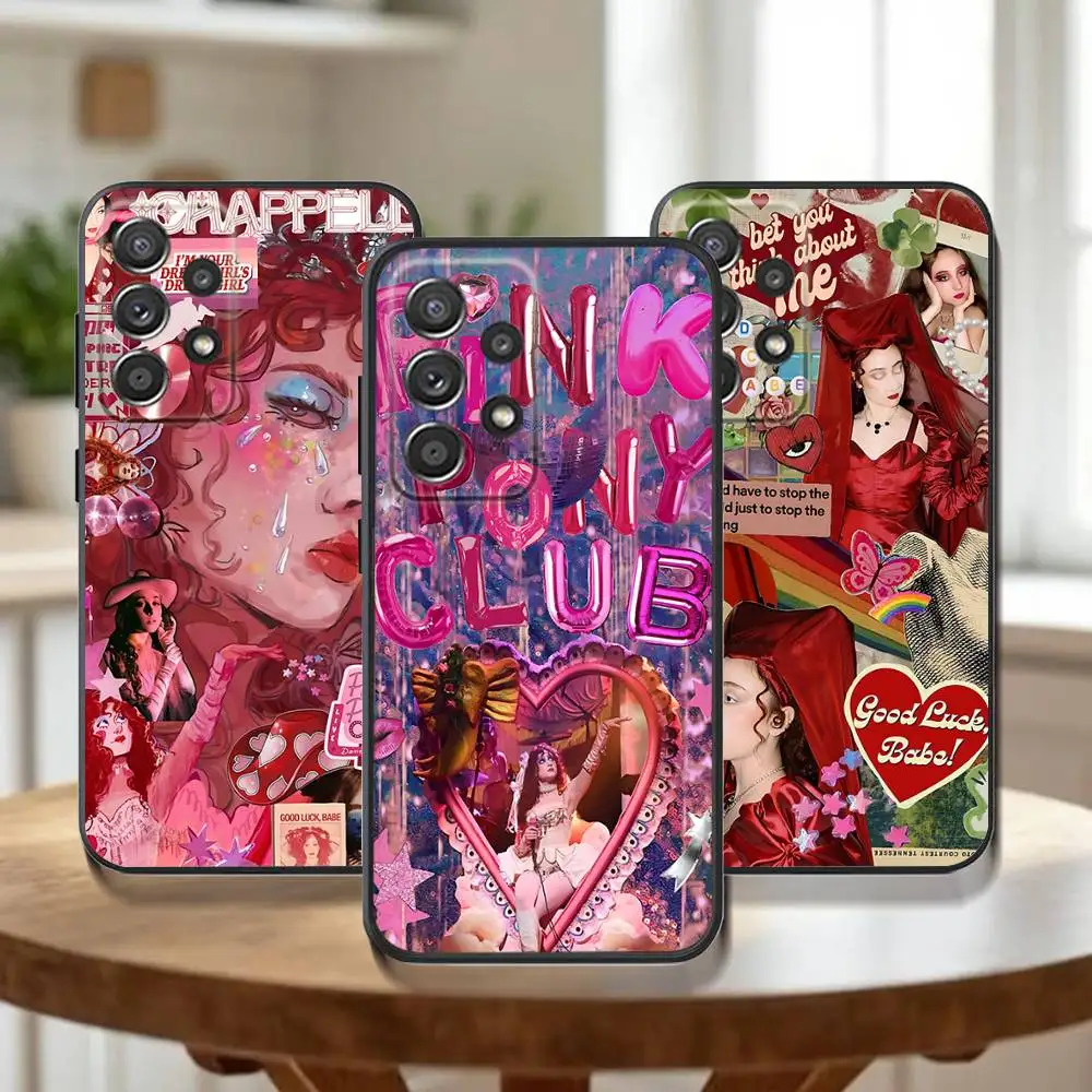 

C-Chappell Roan Good Luck Babe Phone Case For Samsung Galaxy A20,A21s,A22,A31,A32,A52,A53,A72,73,A80,Note,J,S Soft Black Cover