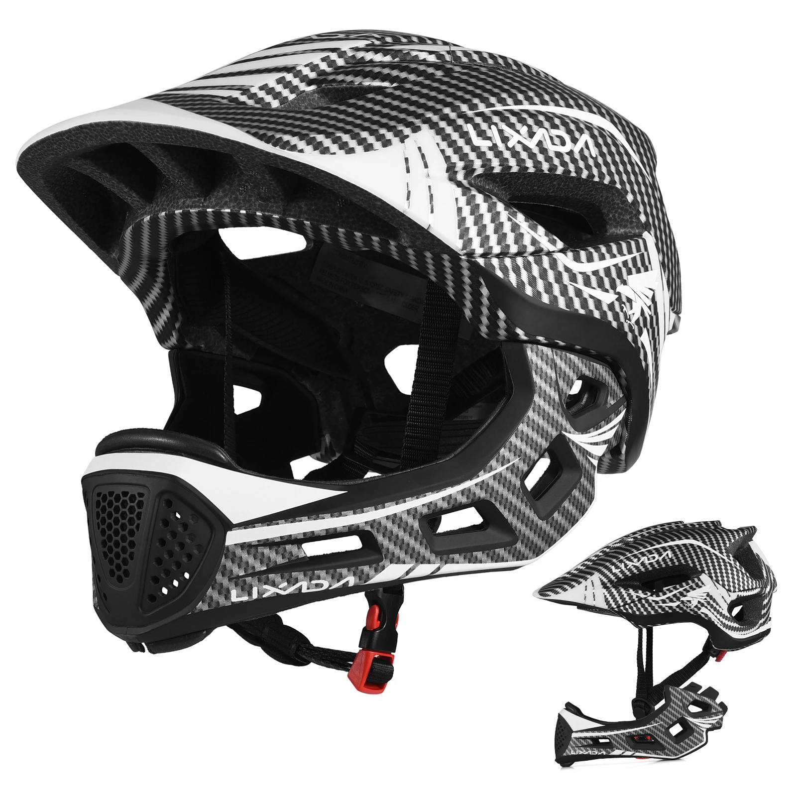 Lixada Kinder 2-in-1 abnehmbarer Integralhelm Kinder Sport Sicherheit Fahrradhelm Schutzausrüstung Kinderhelm Fahrradhelm