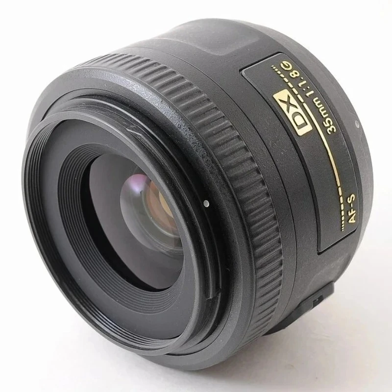 95% New Genuine AF-S DX 35mm f/1.8 G Lens Fixed Focus Portrait Large Aperture SLR For Nikon D90 D5300 D7000 Camera