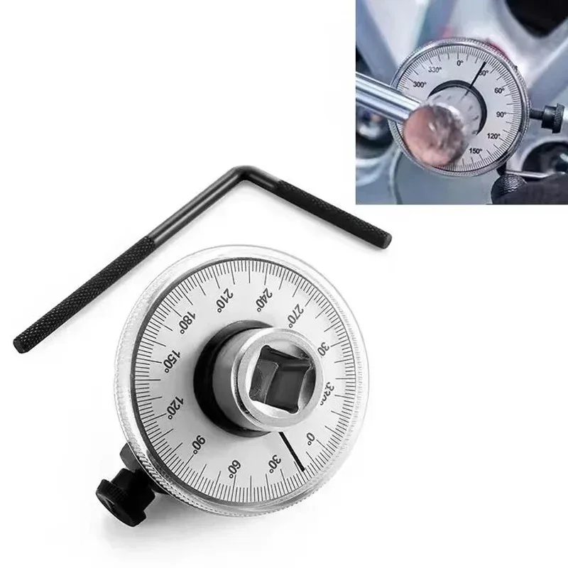 Torque Wrench Torquemeter Dial Hand Tool Auto Service Equipment Garage Tools Calibrated In Degrees Automotive Repairing Tools