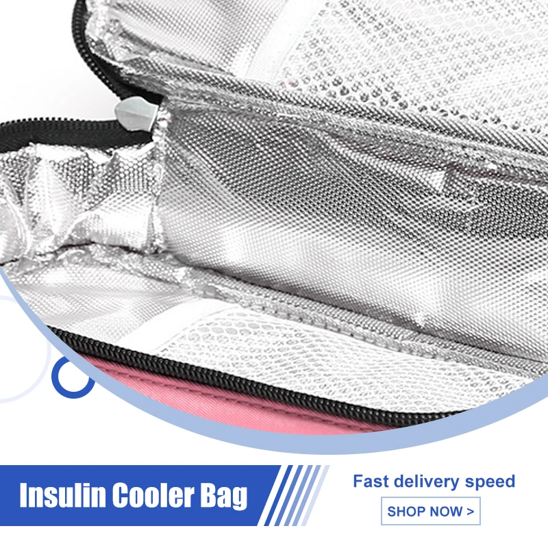 

5 Colors Insulin Cooling Bag Multi-functional Portable Diabetic Pocket Protector Waterproof Thermal Insulated Cooler Without Gel