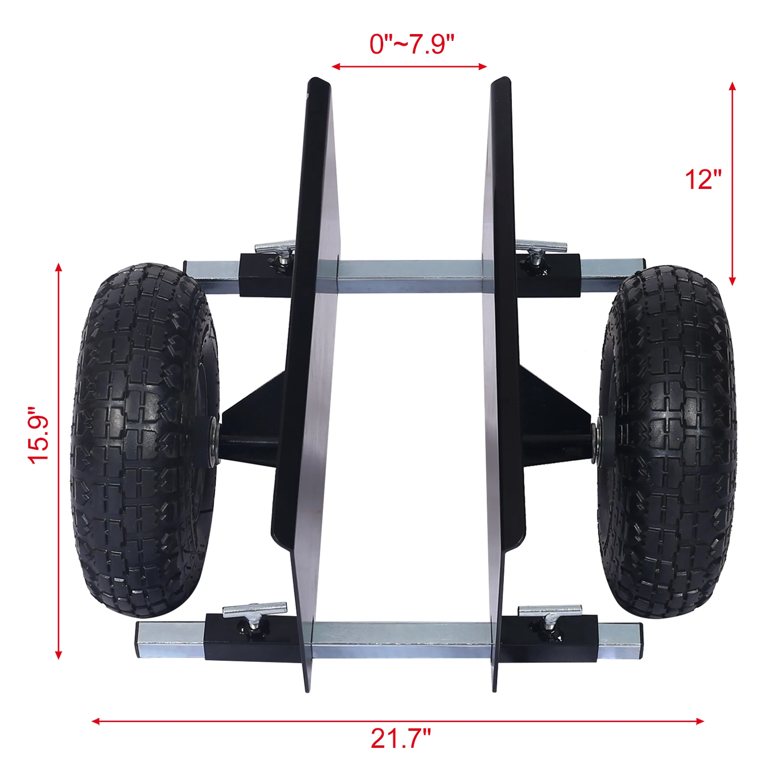 Em estoque Painel Dolly Heavy Duty Granito Losa Dolly 600LBS Capacidade Porta Dolly com 10 pol. Rodas Pneumáticas Amarelas