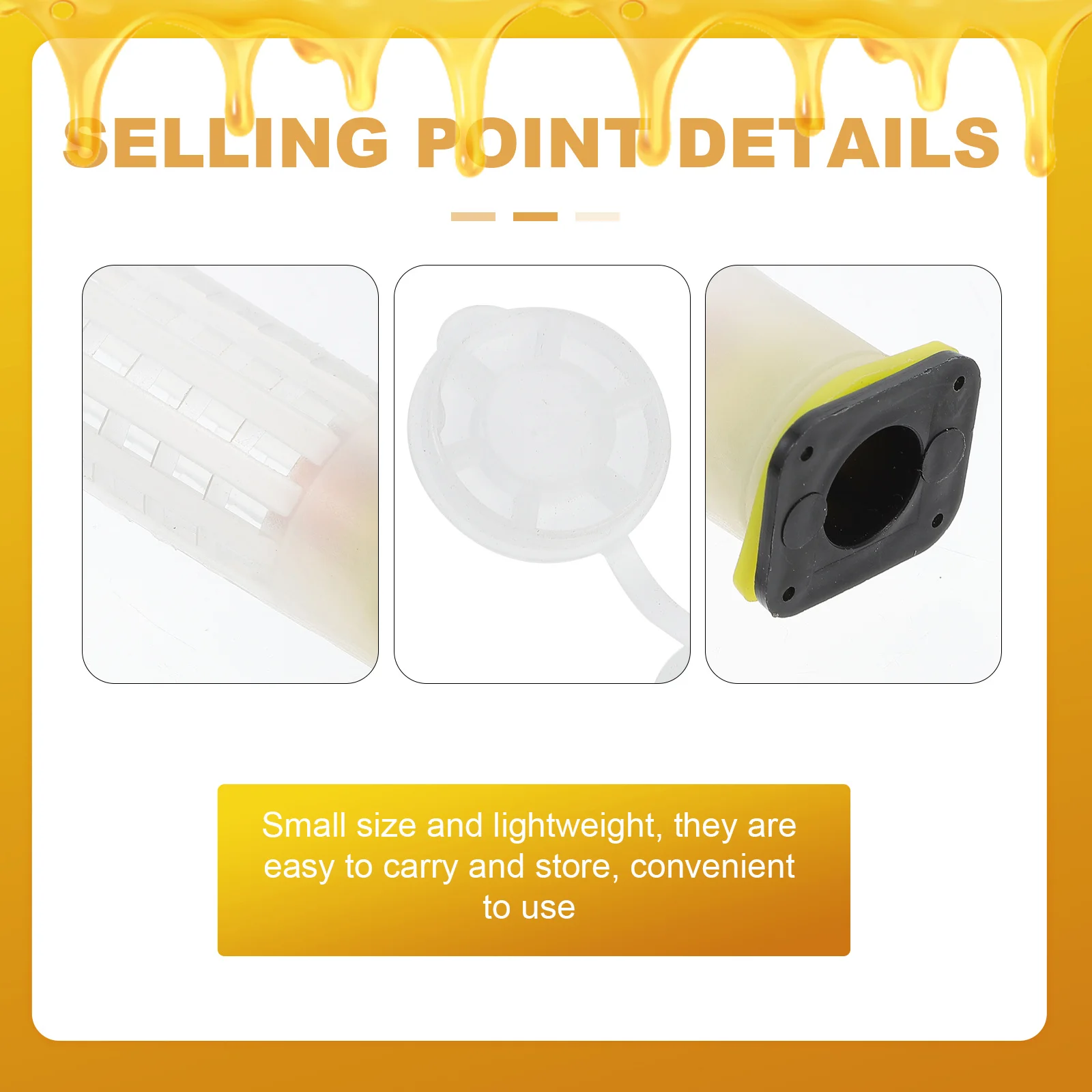

1Set Plastic Breeding Cage Lightweight Durable Beekeeping Tool Safe Transport Breeding Cage