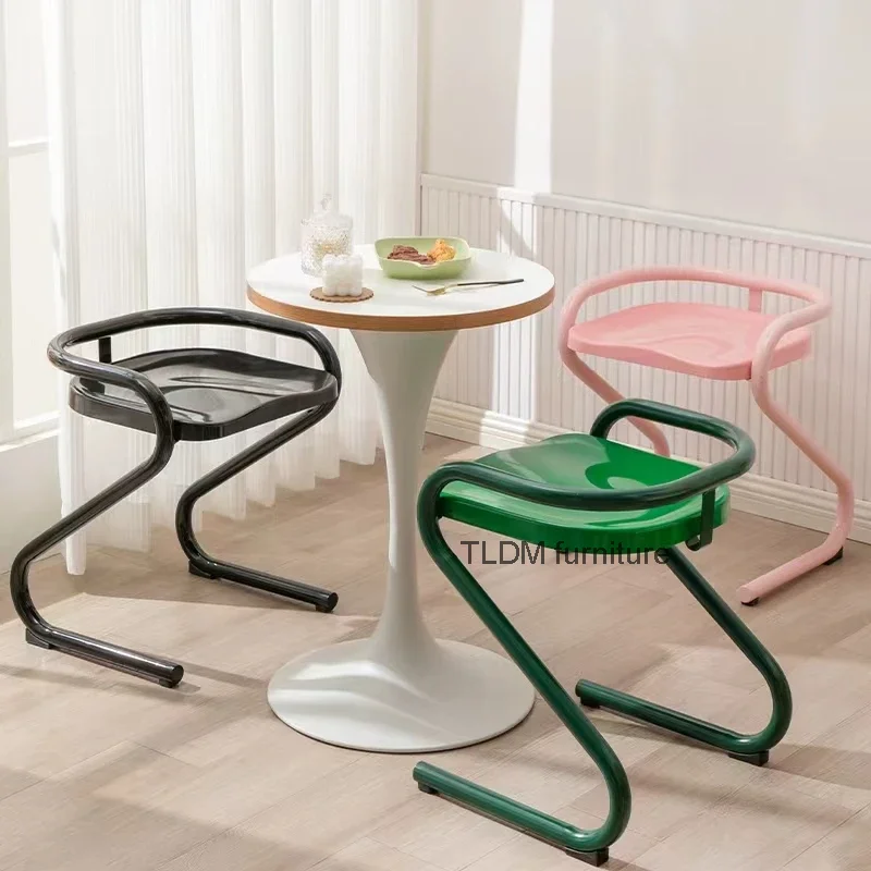 

Nordic restaurant chairs, modern and simple family leisure living rooms, bedrooms, iron creative chairs, direct delivery