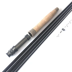 NooNRoo IM6 9ft 5/6wt 4pcs Fly Rod DIY Kit Transparent Green & Black color Private fishing rod combo components