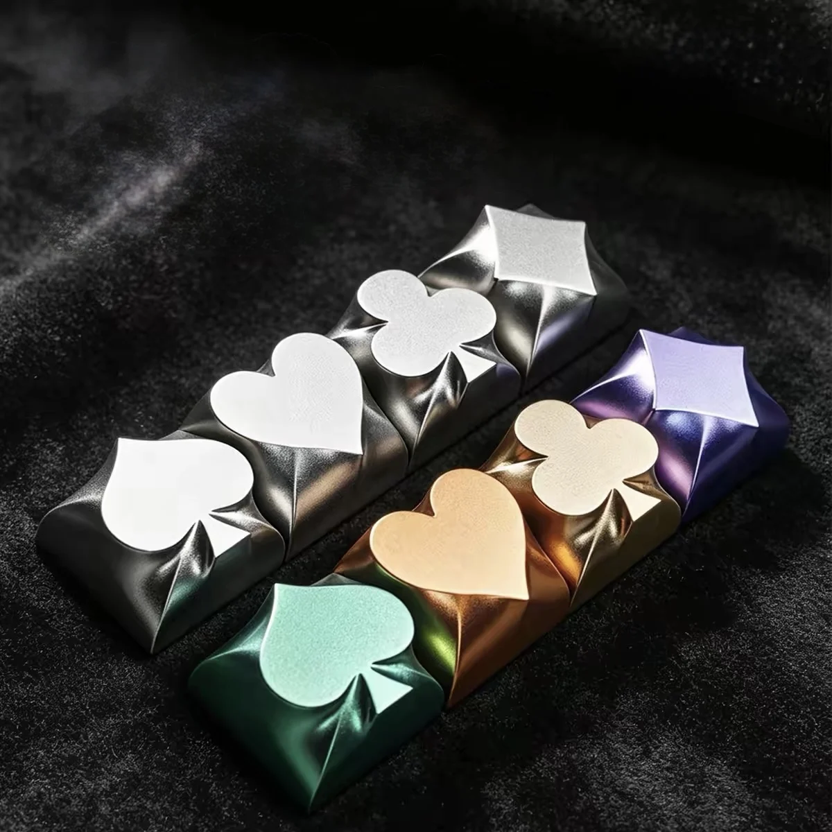 Custom Poker Card Keycaps Mechanical Keyboard with Metal 3D Arrow Keys, Magnetic Switch Alloy Keys