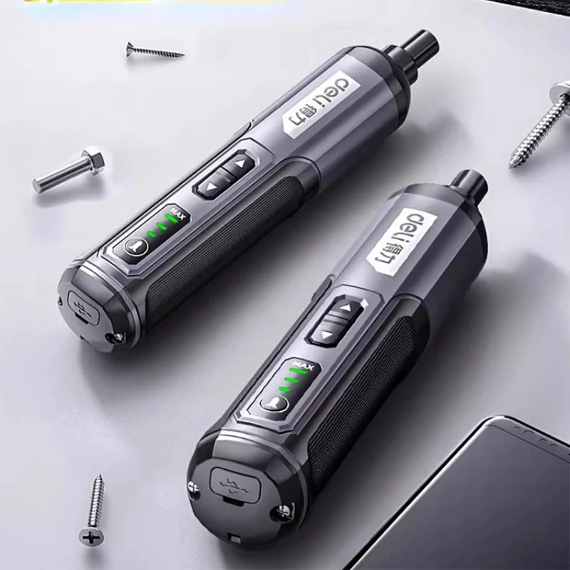 Cordless Electric Screwdriver Rechargeable 2000mah Lithium Battery Mini Drill 4V Power Tools Set Household Maintenance Repair