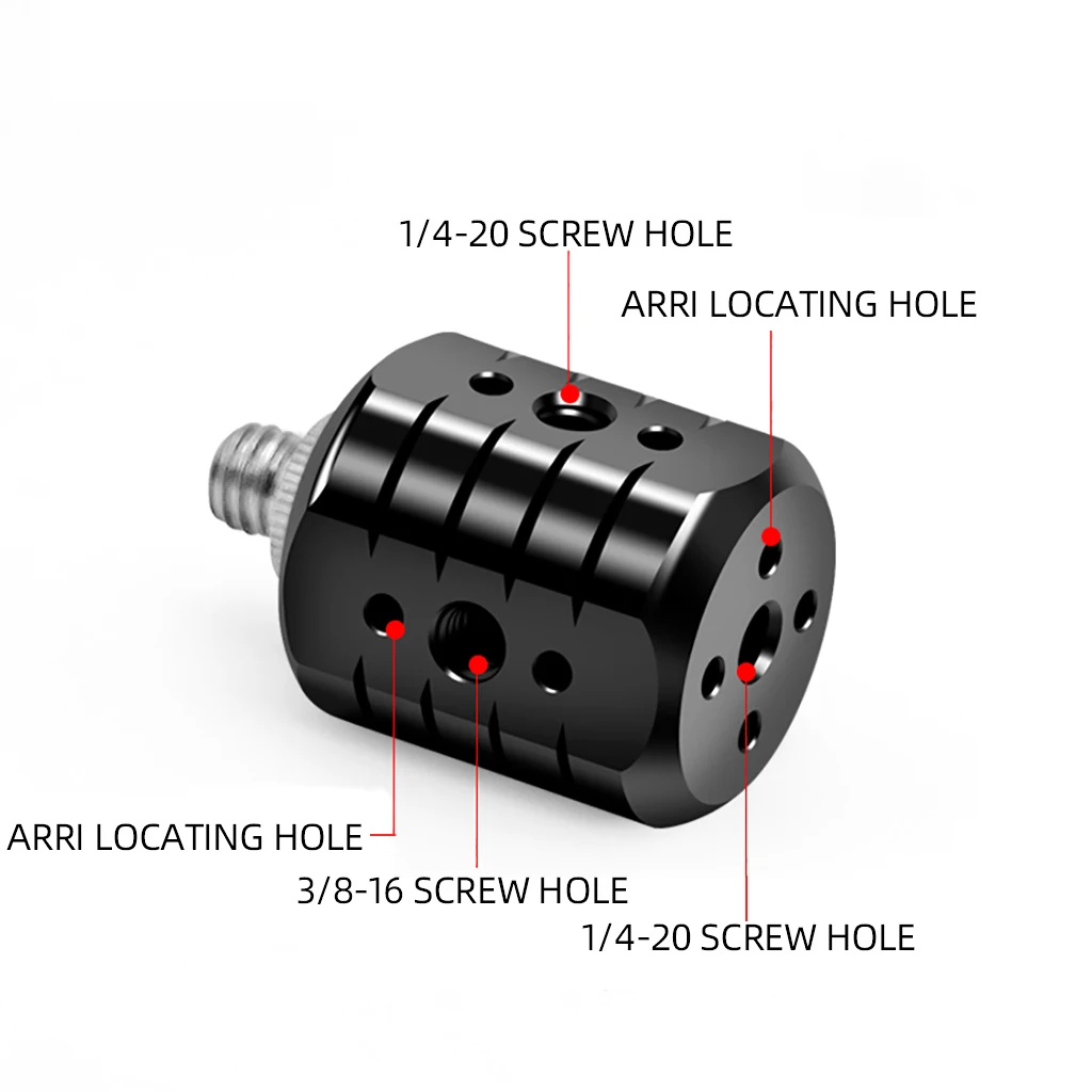 Adapter śrubowy do statywu 3/8 "1/4" ARRI konwersja otworu uchwyt przedłużający do lustrzanki cyfrowej Monitor światło wypełniające magiczne ramię uchwyt fotograficzny