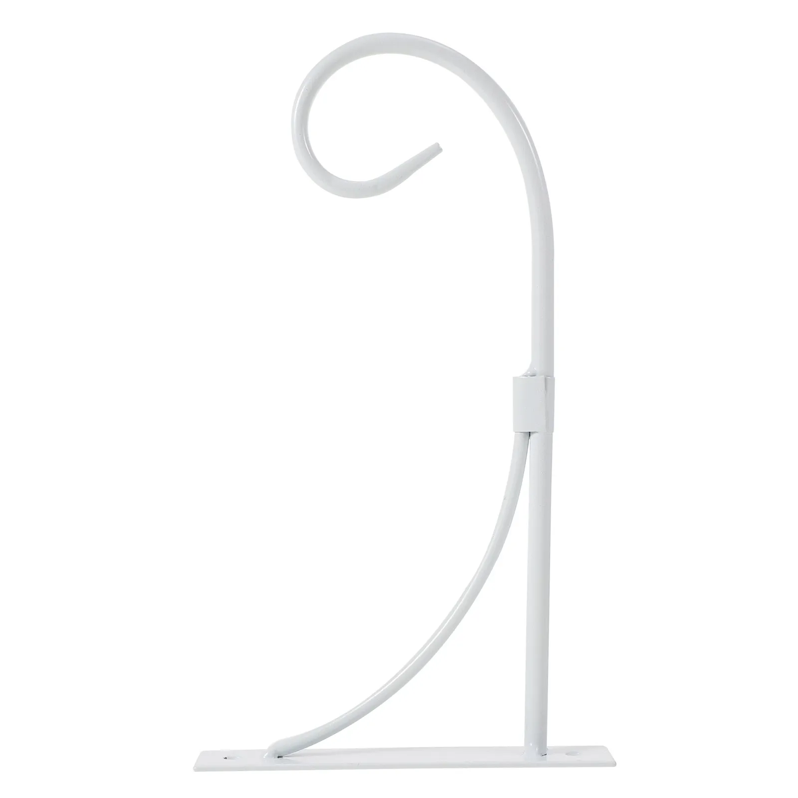 

Wall Mounted Flower Basket Rack White Strong Plants Display Rack Capacity Balcony Plant Holder Flowerpot Display