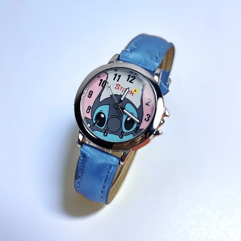 Cartoon Disney Stitch orologi per bambini ragazze cinturino in pelle orologio da donna orologio da donna impermeabile reloj infantil