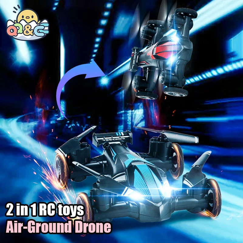 JJRC 2in1 Mini Drone Air-Ground Flying Car 2.4G Dual Mode Racing Professional RC Car Quadcopter Drone Children Off-road Toy Dron