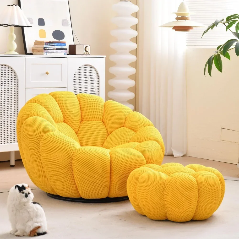 Rochburg football bubble special-shaped lazy sofa single sofa living room balcony Internet celebrity rotating single sofa