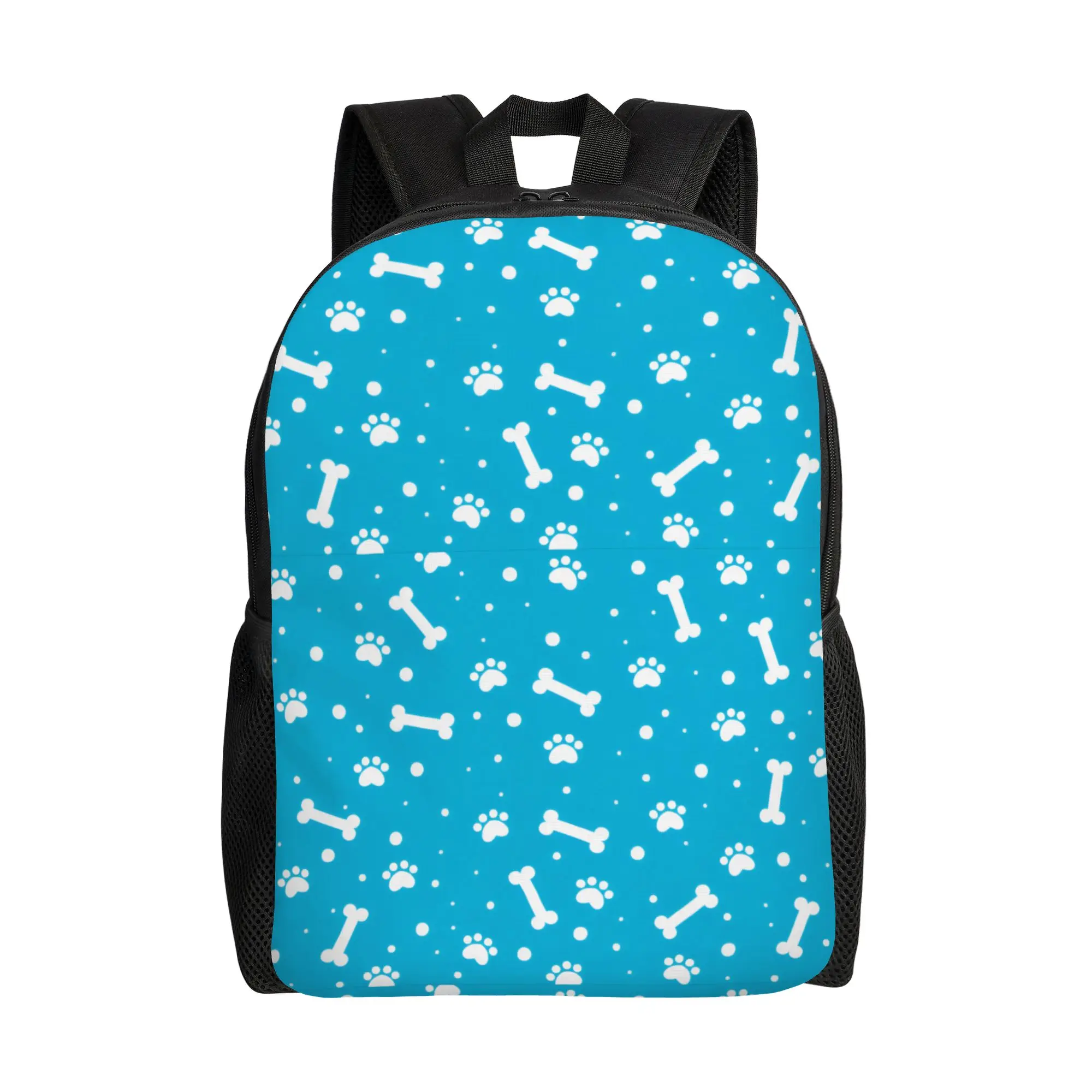 

Custom Dog Paw Laptop Backpack Men Women Casual Bookbag for College School Students Pet Bags