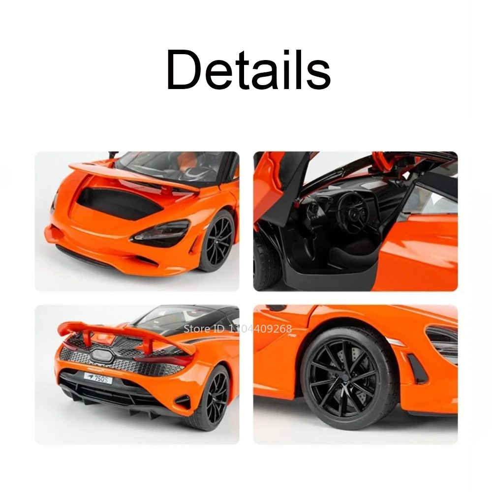 스케일 1:18 발키리 디보 750S 스포츠카 모델 장난감 휠 스티어링 메탈 다이캐스트 아크릴 박스 자동차 모델 수집품