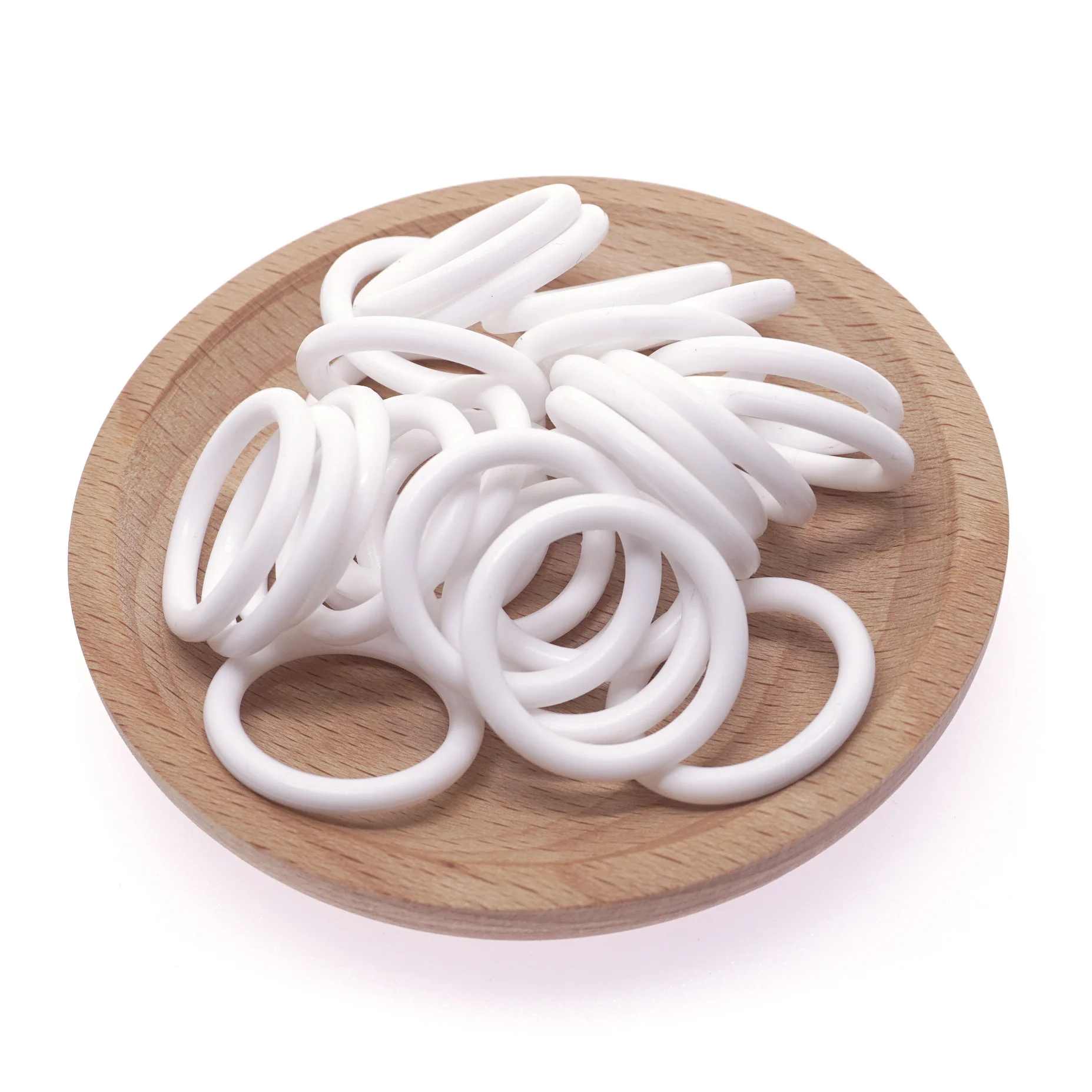 

500 шт. Прозрачные белые силиконовые адаптерные кольца-держатели для сосок-пустышек кнопочного типа, совместимые с MAM, пищевой силикон