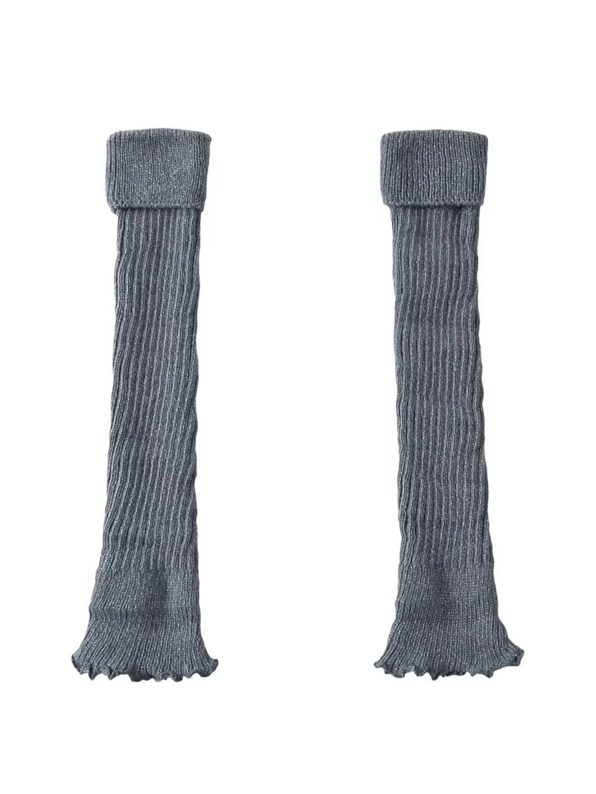 Thickened Knitted Warm Knee Pads Socks Covers Bright Sequins Extended Length Fashionable Ice Skating Leg Warmers for Autumn W...